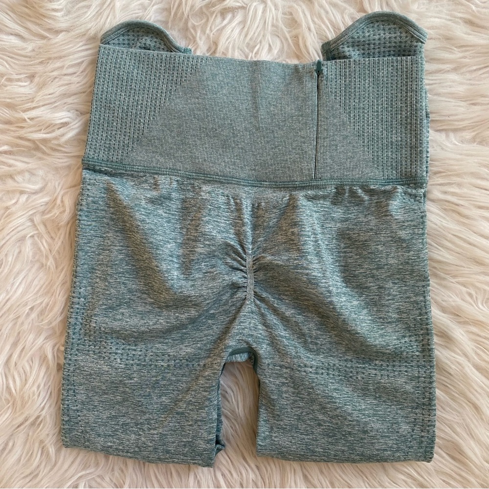 Gymshark Vital Rise Seamless Leggings Women’s Size Small Washed Jade Marl - Picture 2 of 16